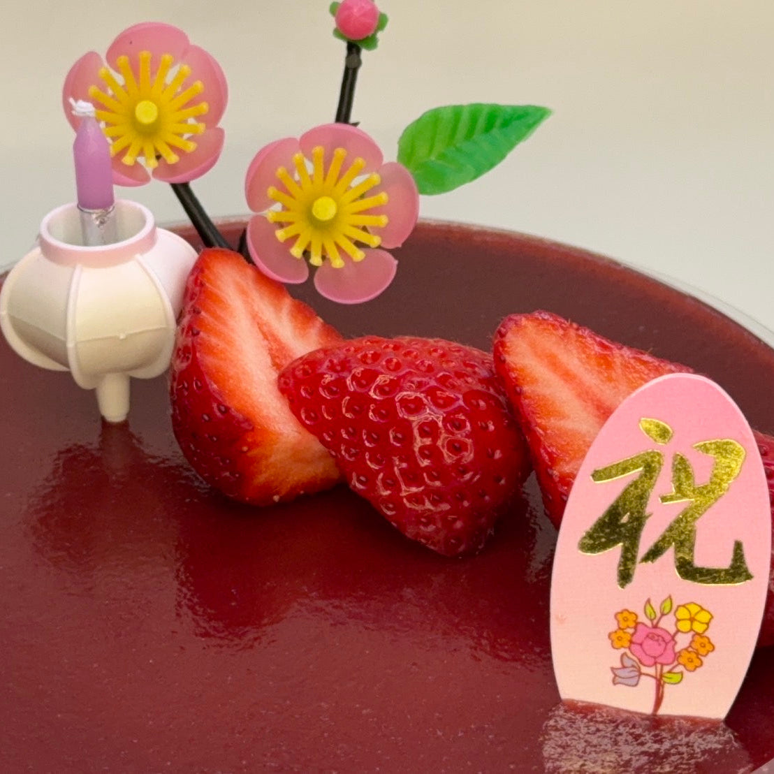 ひなムースケーキ　オーガニックあまおう（３月２日発送限定）