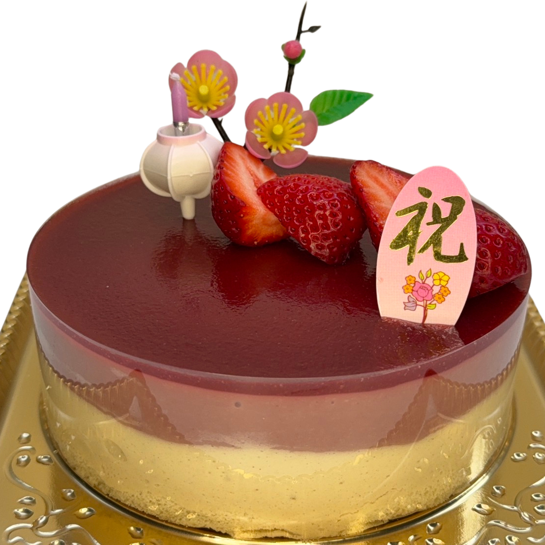 ひなムースケーキ　オーガニックあまおう（３月２日発送限定）