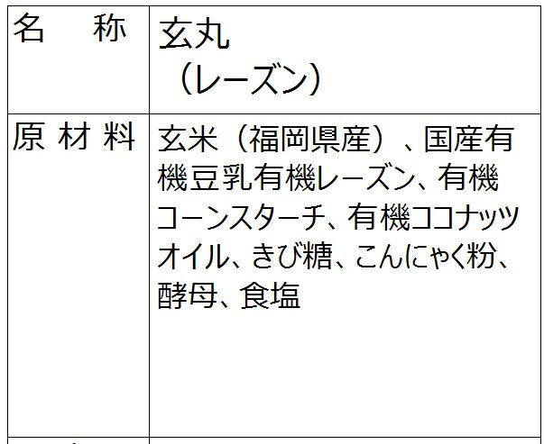 玄丸（レーズン）冷凍　１個入り