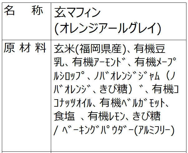 玄マフィン（オレンジアールグレー）